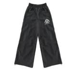 77 Studios Black Nylon Sweatpants (1)