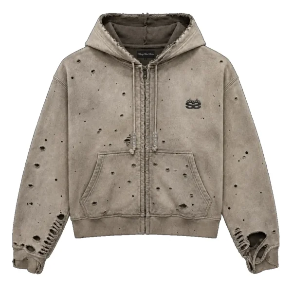 77 Studios Charm Zip Up Hoodie (1)