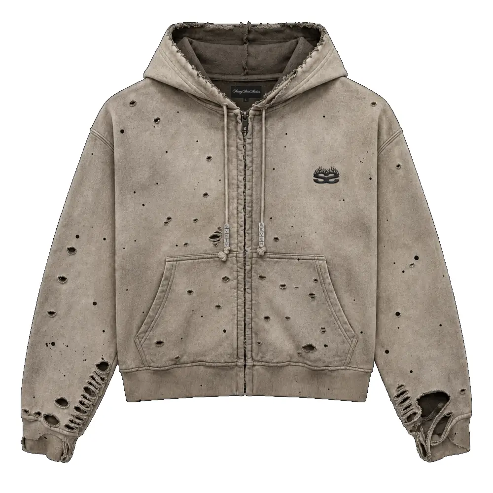 77 Studios Charm Zip Up Hoodie (1)