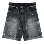 77 Studios “Pop Star” Jorts Black