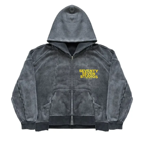 77 Studios Reconstructed Zip Up Hoodie (1)