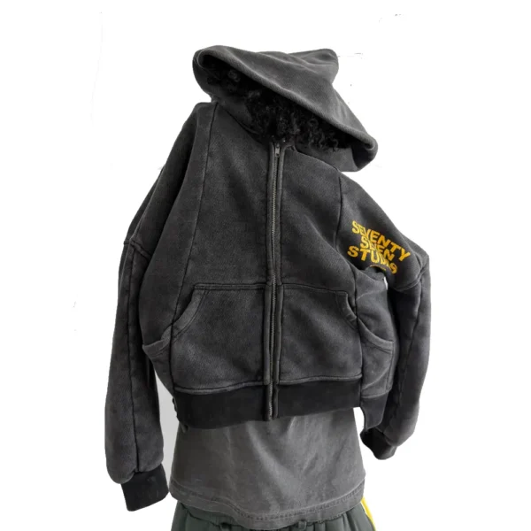 77 Studios Reconstructed Zip Up Hoodie (4)