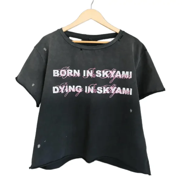 77 Studios Skyami “Dawn” Distressed + Glitter Tee (1)