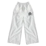 77 Studios White Nylon Sweatpants (1)