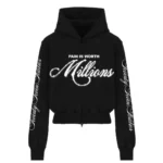 77 Studios Zip Up Hoodie Black (1)